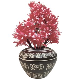 Artificial Flower Bunch with Designer Pot | 12.5 x 6.5 Inches Decorative Faux Floral Vase for Home, Office & Gift Use Artificial Flower Bunch with Designer Pot | 12.5 x 6.5 Inches Decorative Faux Floral Vase for Home, Office & Gift Use
