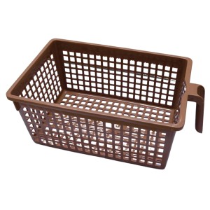 Hi Tech Sales No. 1 Basket for Fruit, vagitable, Stationary, Storage Basket & Container Small (Colour-Navy Blue, Brown, Chocolate), Plastic Handy Basket. (Chocolate) Hi Tech Sales No. 1 Basket for Fruit, vagitable, Stationary, Storage Basket & Container Small (Colour-Navy Blue, Brown, Chocolate), Plastic Handy Basket. (Chocolate)