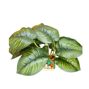 Artificial Leaf Plant with Pot Faux Greenery Potted Decorative Plant for Home Office Indoor Outdoor Décoration. Artificial Leaf Plant with Pot Faux Greenery Potted Decorative Plant for Home Office Indoor Outdoor Décoration.