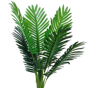 Hi Tech Sales Artificial Palm Tree Plants Standable | 10 Green Leaves, Big Ornamental Plant for Interior Decor/Home Decor/Office Decor | 43.5 inch Tall Natural Looking Tree Feel Real, Super Quality