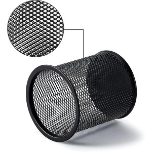 Black Round Mesh Pen Stand Pencil Holder pack of 1 I Desk Organizer for Office, Study & Home (Black) Black Round Mesh Pen Stand Pencil Holder pack of 1 I Desk Organizer for Office, Study & Home (Black)