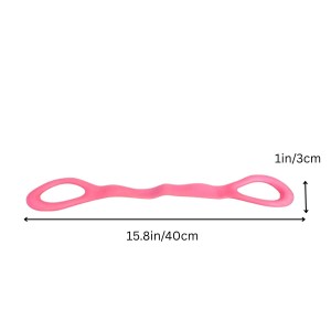 Yoga Stretch Resistance Band for Women & Men, Light Strength Training Elastic Loop Band for Home Workout, Pilates, Flexibility, Mobility & Physical Therapy Exercise Equipment, Pink