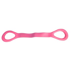 Yoga Stretch Resistance Band for Women & Men, Light Strength Training Elastic Loop Band for Home Workout, Pilates, Flexibility, Mobility & Physical Therapy Exercise Equipment, Pink