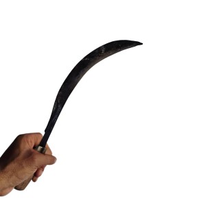 Handheld Garden Sickle with Sharp Curved Steel Blade & Wooden Handle | Multipurpose Grass Cutter for Farming, Harvesting & Weeding | Durable Manual Tool for Home Garden & Agriculture Use Handheld Garden Sickle with Sharp Curved Steel Blade & Wooden Handle | Multipurpose Grass Cutter for Farming, Harvesting & Weeding | Durable Manual Tool for Home Garden & Agriculture Use