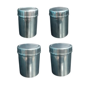 Stainless Steel Tea Canister Set of 4 | Airtight Storage Container for Tea, Coffee & Sugar | Durable Rust-Resistant Kitchen Storage Jars with Lid Stainless Steel Tea Canister Set of 4 | Airtight Storage Container for Tea, Coffee & Sugar | Durable Rust-Resistant Kitchen Storage Jars with Lid