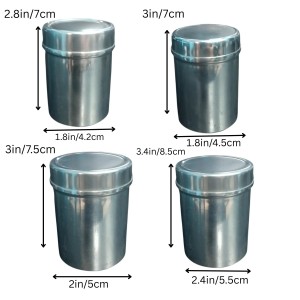 Stainless Steel Tea Canister Set of 4 | Airtight Storage Container for Tea, Coffee & Sugar | Durable Rust-Resistant Kitchen Storage Jars with Lid Stainless Steel Tea Canister Set of 4 | Airtight Storage Container for Tea, Coffee & Sugar | Durable Rust-Resistant Kitchen Storage Jars with Lid
