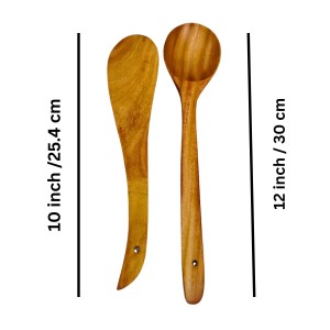 Wooden Cooking Spoon & Spatula Set – Natural Teak Wood Kitchen Utensils, Non-Stick Safe, Heat Resistant, Eco-Friendly Handcrafted Cooking Tools for Home & Kitchen Use Wooden Cooking Spoon & Spatula Set – Natural Teak Wood Kitchen Utensils, Non-Stick Safe, Heat Resistant, Eco-Friendly Handcrafted Cooking Tools for Home & Kitchen Use