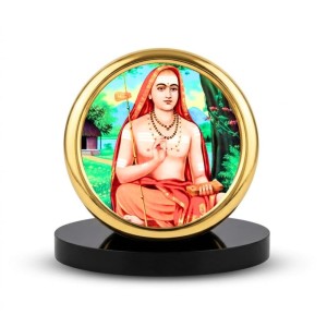 Car Desk/Table Top Aadhi Shankaracharya Metal Golden Photo Stand 2x2 Inches, Compact & Stylish Spiritual Display for Car, Home & Office (Pack of 1) (F18567) Car Desk/Table Top Aadhi Shankaracharya Metal Golden Photo Stand 2x2 Inches, Compact & Stylish Spiritual Display for Car, Home & Office (Pack of 1) (F18567)