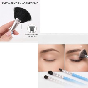 Makeup Brush Set of 5 – Professional Face & Eye Brushes Kit with Soft Bristles | Foundation, Blush, Eyeshadow & Eyebrow Brushes | Lightweight Blue Handle Cosmetic Tools (3 Colors may vary) Makeup Brush Set of 5 – Professional Face & Eye Brushes Kit with Soft Bristles | Foundation, Blush, Eyeshadow & Eyebrow Brushes | Lightweight Blue Handle Cosmetic Tools (3 Colors may vary)