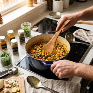 Wooden Cooking Spoon & Spatula Set – Natural Teak Wood Kitchen Utensils, Non-Stick Safe, Heat Resistant, Eco-Friendly Handcrafted Cooking Tools for Home & Kitchen Use Wooden Cooking Spoon & Spatula Set – Natural Teak Wood Kitchen Utensils, Non-Stick Safe, Heat Resistant, Eco-Friendly Handcrafted Cooking Tools for Home & Kitchen Use