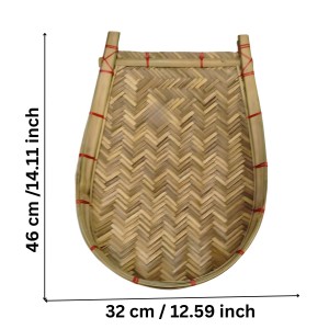 Handmade Bamboo Kulo Basket for Puja & Kitchen Use | Traditional Bengali Bamboo Soop Tray for Grain Cleaning & Decoration(বাà¦à¦¶à§‡à¦° কà§à¦²à§‹) (Small) Handmade Bamboo Kulo Basket for Puja & Kitchen Use | Traditional Bengali Bamboo Soop Tray for Grain Cleaning & Decoration(বাà¦à¦¶à§‡à¦° কà§à¦²à§‹) (Small)
