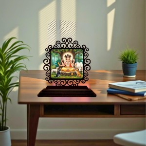 Car Desk/Table Top Lord Dattatreya Wooden Showpiece 3x4 Inches, Compact & Stylish Spiritual Display for Car, Home & Office (Pack of 1) (F19841) Car Desk/Table Top Lord Dattatreya Wooden Showpiece 3x4 Inches, Compact & Stylish Spiritual Display for Car, Home & Office (Pack of 1) (F19841)