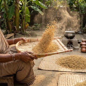 Handmade Bamboo Kulo Basket for Puja & Kitchen Use | Traditional Bengali Bamboo Soop Tray for Grain Cleaning & Decoration(বাà¦à¦¶à§‡à¦° কà§à¦²à§‹) Handmade Bamboo Kulo Basket for Puja & Kitchen Use | Traditional Bengali Bamboo Soop Tray for Grain Cleaning & Decoration(বাà¦à¦¶à§‡à¦° কà§à¦²à§‹)