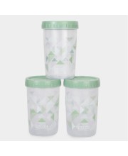 1 Litre Plastic Storage Container Set of 3 | Airtight Multipurpose Kitchen Containers for Dry Fruits, Snacks, Pulses, Sugar, Tea & Grocery Storage | BPA-Free Transparent Food Storage Jars