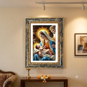 Venkateswara Decorative Photo Frame With White Mount | Premium Wall & Tabletop Picture Frame | Home, Office & Temple Decoration | 10x14 Inch (Pack Of 1) (F32381) Venkateswara Decorative Photo Frame With White Mount | Premium Wall & Tabletop Picture Frame | Home, Office & Temple Decoration | 10x14 Inch (Pack Of 1) (F32381)
