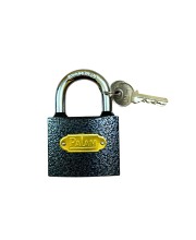 Heavy Duty Metal Padlock with 3 Keys | Durable Security Lock for Doors, Gates, Cabinets, Lockers, Luggage & Storage | Anti-Rust Iron Padlock (Pack of 1)