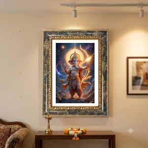 Ganeshaa Decorative Photo Frame With White Mount | Premium Wall & Tabletop Picture Frame | Home, Office & Temple Decoration | 8x12 Inch (Pack Of 1) (F32623) Ganeshaa Decorative Photo Frame With White Mount | Premium Wall & Tabletop Picture Frame | Home, Office & Temple Decoration | 8x12 Inch (Pack Of 1) (F32623)