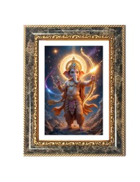 Ganeshaa Decorative Photo Frame With White Mount | Premium Wall & Tabletop Picture Frame | Home, Office & Temple Decoration | 8x12 Inch (Pack Of 1) (F32623)