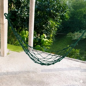 Nylon Net Hammock Swing for Adults â€“ Strong & Comfortable Hanging Jhulna for Indoor, Outdoor, Balcony, Home & Bedroom Use (Colours May Vary)