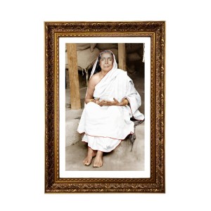 Goddess Sarada Devi Big Photo Frame - 20x28 Inches For Home,Temple & Office Decoration (F11250)