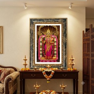 Madhubani Folk Art Decorative Photo Frame With White Mount | Premium Wall & Tabletop Picture Frame | Home, Office & Temple Decoration | 12x16 Inch (Pack Of 1) (F32662)