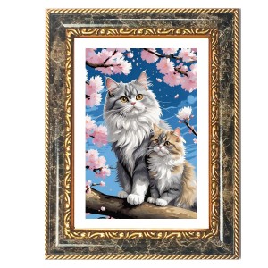 Charming Cat Decorative Photo Frame With White Mount | Premium Wall & Tabletop Picture Frame | Home, Office & Temple Decoration | 12x16 Inch (Pack Of 1) (F31388) Charming Cat Decorative Photo Frame With White Mount | Premium Wall & Tabletop Picture Frame | Home, Office & Temple Decoration | 12x16 Inch (Pack Of 1) (F31388)