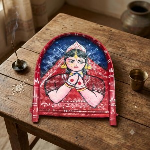 Handicrafts Bamboo Kulo Tray â€“ Handmade & Hand-Painted Bengali Bride Art Soop/Kulo Basket | Traditional Decorative Bamboo Tray for Puja, Wedding Rituals, Home DÃ©cor, Storage & Gifting