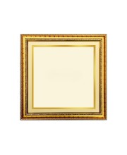 10x10 Empty Golden Photo Frame for Wall Decor | Decorative Picture Frame for Photos, Paintings & Religious Images | Classic Gold Finish | Home, Office & Gift Display