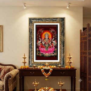 Lakshmi Decorative Photo Frame With White Mount | Premium Wall & Tabletop Picture Frame | Home, Office & Temple Decoration | 10x14 Inch (Pack Of 1) (F31464) Lakshmi Decorative Photo Frame With White Mount | Premium Wall & Tabletop Picture Frame | Home, Office & Temple Decoration | 10x14 Inch (Pack Of 1) (F31464)