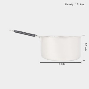 1.7 L Stainless Steel Saucepan, 7 X 3.5 in (Pack of 1)