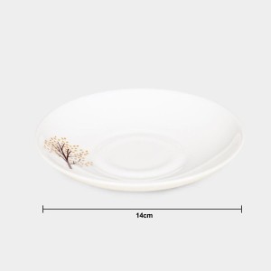 Hitech Sales 130 ml Opalware Cup & Saucer Set White | Microwave Safe Ceramic Cup Hitech Sales 130 ml Opalware Cup & Saucer Set White | Microwave Safe Ceramic Cup