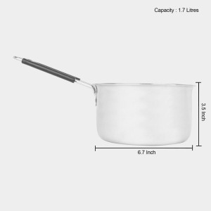 1.7 L Stainless Steel Saucepan, 3.5 X 6.7 in (Pack of 1)