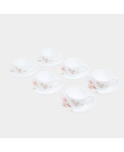 Hitech Sales 145 ml Opalware Cup & Saucer Set White | Microwave Safe Ceramic Cup | Ideal for Daily Use Hitech Sales 145 ml Opalware Cup & Saucer Set White | Microwave Safe Ceramic Cup | Ideal for Daily Use