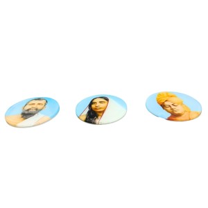 Sri Ramakrishna, Sarada Maa & Swami Vivekananda Photo Fridge Magnet | Round Spiritual Magnet for Home & Office Sri Ramakrishna, Sarada Maa & Swami Vivekananda Photo Fridge Magnet | Round Spiritual Magnet for Home & Office