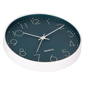 12-Inch Silent Non-Ticking Wall Clock Modern Round Plastic Design with Bold Numbers for Home, Office, Kitchen, Bedroom, and Living Room Décor - Stylish and Elegant Look 12-Inch Silent Non-Ticking Wall Clock Modern Round Plastic Design with Bold Numbers for Home, Office, Kitchen, Bedroom, and Living Room Décor - Stylish and Elegant Look
