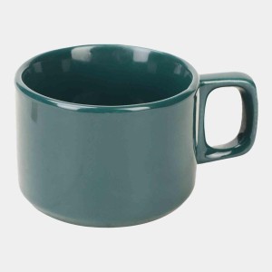 Hitech Sales 100 ml Stoneware Cup Green | Microwave Safe Ceramic Cup | Ideal for Daily Use Hitech Sales 100 ml Stoneware Cup Green | Microwave Safe Ceramic Cup | Ideal for Daily Use