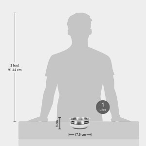 1 L Stainless Steel Handi (Induction Compatible) - (M1406) 1 L Stainless Steel Handi (Induction Compatible) - (M1406)