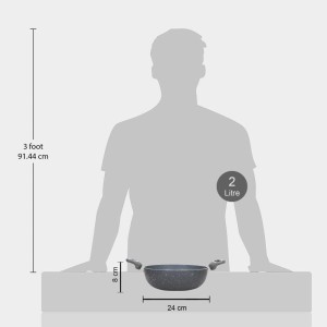 2 L Non-Stick Kadhai - (M1394) 2 L Non-Stick Kadhai - (M1394)