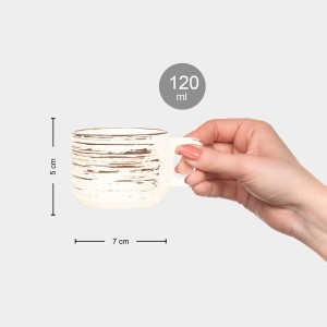 Hitech Sales 120 ml Stoneware Cup White | Microwave Safe Ceramic Cup | Ideal for Daily Use Hitech Sales 120 ml Stoneware Cup White | Microwave Safe Ceramic Cup | Ideal for Daily Use