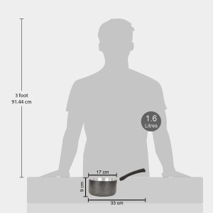 1.6 L Steel Saucepan 1 7 cm Dia. (Pack of 1) 1.6 L Steel Saucepan 1 7 cm Dia. (Pack of 1)