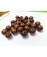 HiTechMArt 100pcs Wooden Beads – 12mm Round Loose Wood Beads for DIY Jewelry Making, Craft Projects, Hair Braiding & Decorations – Smooth Polished Finish (Dark Brown) HiTechMArt 100pcs Wooden Beads – 12mm Round Loose Wood Beads for DIY Jewelry Making, Craft Projects, Hair Braiding & Decorations – Smooth Polished Finish (Dark Brown)