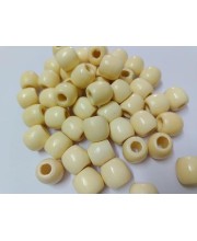 HiTechMArt 100pcs Wooden Beads – 12mm Round Loose Wood Beads for DIY Jewelry Making, Craft Projects, Hair Braiding & Decorations – Smooth Polished Finish (Natural Cream) HiTechMArt 100pcs Wooden Beads – 12mm Round Loose Wood Beads for DIY Jewelry Making, Craft Projects, Hair Braiding & Decorations – Smooth Polished Finish (Natural Cream)