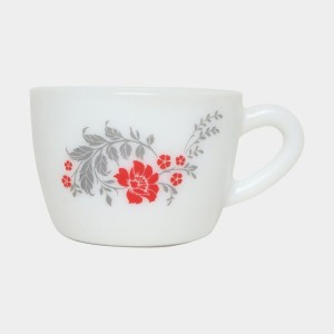 Hitech Sales 130 ml Opalware Cup & Saucer Set Red | Microwave Safe Ceramic Cup | Ideal for Daily Use Hitech Sales 130 ml Opalware Cup & Saucer Set Red | Microwave Safe Ceramic Cup | Ideal for Daily Use