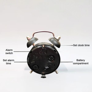 Small Twin-Bell Analog Alarm Clock for Bedroom | Loud Vintage Alarm, Battery Operated Mini Table Clock for Kids & Adults | Portable Classic Bedside Clock (1 Pc) (3.8 inch/2inch) Black Small Twin-Bell Analog Alarm Clock for Bedroom | Loud Vintage Alarm, Battery Operated Mini Table Clock for Kids & Adults | Portable Classic Bedside Clock (1 Pc) (3.8 inch/2inch) Black