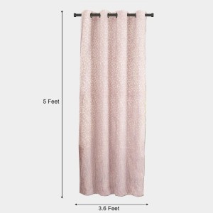 Home Beautiful 5 ft. Pink Polyester Curtain - (M2834) Home Beautiful 5 ft. Pink Polyester Curtain - (M2834)