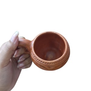Handcrafted Clay Tea Cup Natural Terracotta Mug Eco-Friendly Pottery Hand Made Kulhad (Set of 4) Handcrafted Clay Tea Cup Natural Terracotta Mug Eco-Friendly Pottery Hand Made Kulhad (Set of 4)