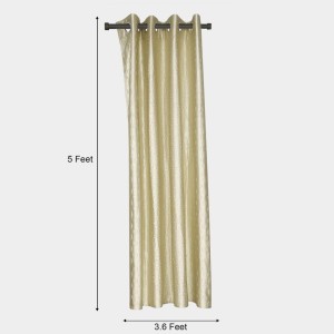 Home Beautiful 5 ft. Beige Polyester Curtain - (M2818) Home Beautiful 5 ft. Beige Polyester Curtain - (M2818)