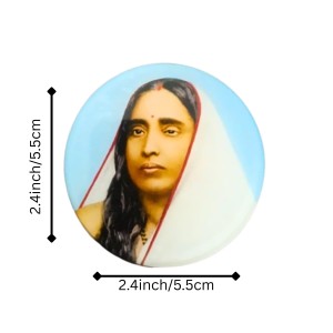 Sri Ramakrishna, Sarada Maa & Swami Vivekananda Photo Fridge Magnet | Round Spiritual Magnet for Home & Office Sri Ramakrishna, Sarada Maa & Swami Vivekananda Photo Fridge Magnet | Round Spiritual Magnet for Home & Office