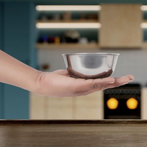 230 ml Stainless Steel Bowl, 5 X 11.5 cm (Pack of 1) 230 ml Stainless Steel Bowl, 5 X 11.5 cm (Pack of 1)