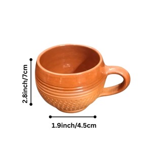 Terracotta Tea Cups with Handle (Set of 2) | Handcrafted Clay Kulhad Cups | Eco-Friendly Traditional Tea & Coffee Cups. Terracotta Tea Cups with Handle (Set of 2) | Handcrafted Clay Kulhad Cups | Eco-Friendly Traditional Tea & Coffee Cups.